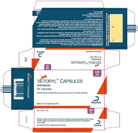 VETORYL® CAPSULES (trilostane) : Veterinary Drug information, pets meds