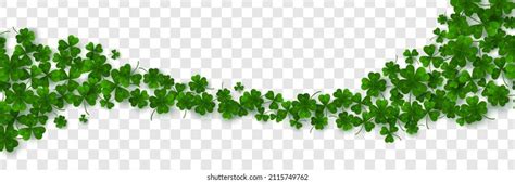 Saint Patricks Day Border Green Flying Stock Vector (Royalty Free) 2115749762