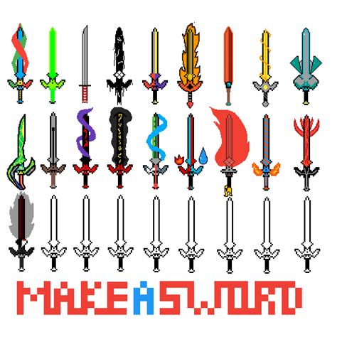 Editing Make your own sword - Free online pixel art drawing tool - Pixilart