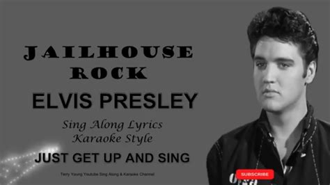 Elvis Presley Jailhouse Rock Sing Along Lyrics - YouTube