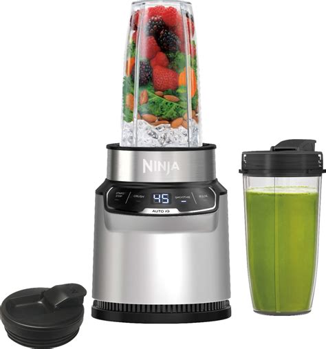 Ninja Nutri-Blender Pro Personal Blender With Auto-iQ Cloud Silver BN401 Best Buy | lupon.gov.ph