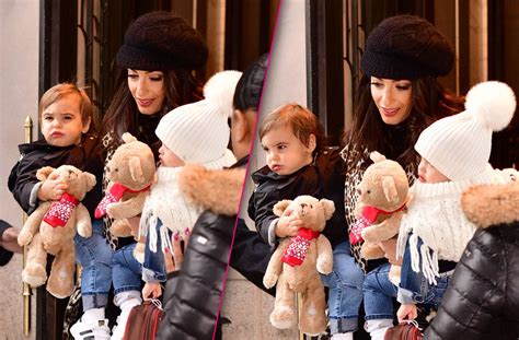 Amal Clooney Steps Out With Twins Ella & Alexander — See Photos