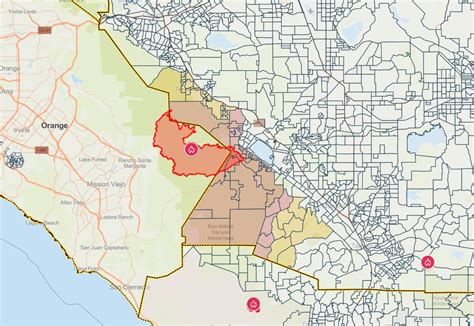 AirportFire: current fire evacuation zones Laguna, California ...