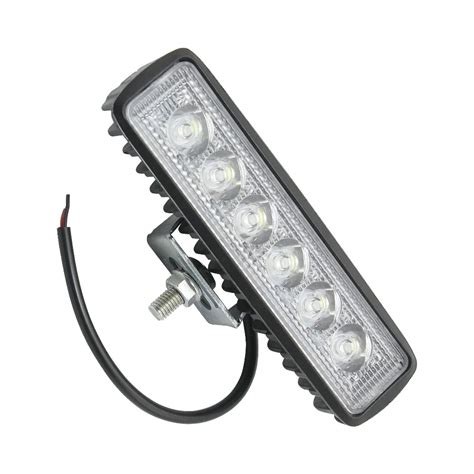 1PCS Super Bright 18W Work Light Bar LED Lamp 12V Offroad Car Boat SUV ...