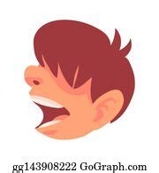 210 Boy Face Open Mouth Clip Art | Royalty Free - GoGraph