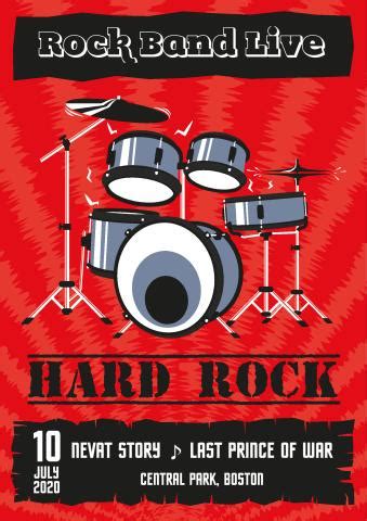 Rock Concert poster template, How to print a Rock Concert poster...