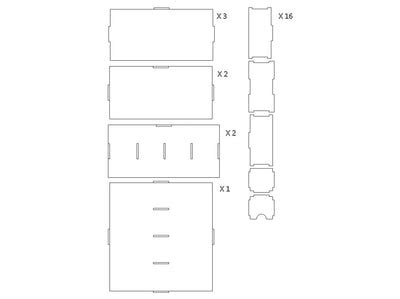 Sixteen Drawers - Obrary