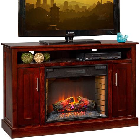 Ashland Avenue Fireplace TV Cabinet – Amish TV Stand | Cabinfield Fine Furniture