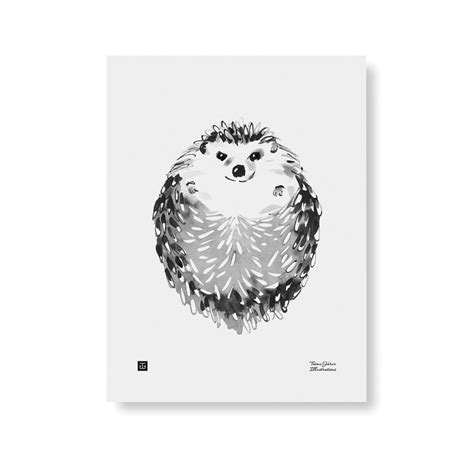 Hedgehog art print - Teemu Järvi