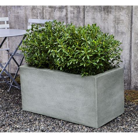 Metropolis Rectangle Concrete Planter Large | Kinsey Garden Decor