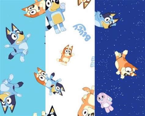 Bluey Fabric Disney Junior Goodnight Bluey Licensed by - Etsy