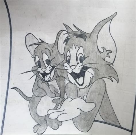 Tom Jerry Cartoon Pencil Sketches