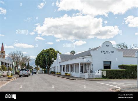 Stanford, South Africa - Sep 20, 2022: A street scene, with the ...