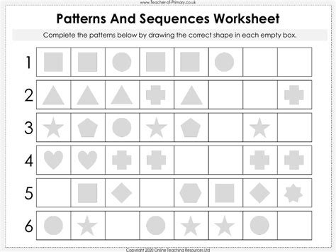 Patterns and Sequences - PowerPoint | Maths Reception