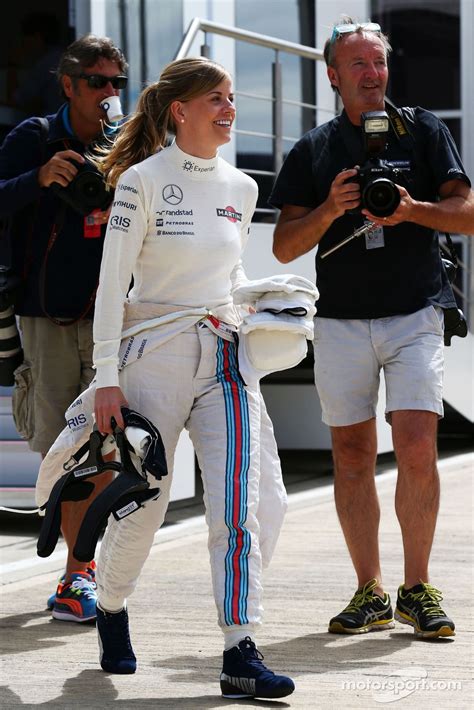 Susie Wolff, Williams Development Driver ahead of the #F1 2014 Grand Prix @ Silverstone this ...