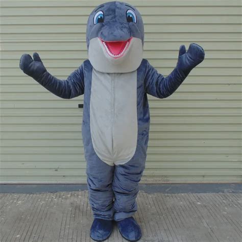 Dolphin Mascot Costumes Blue Fish Costumes Adults Christmas Halloween ...