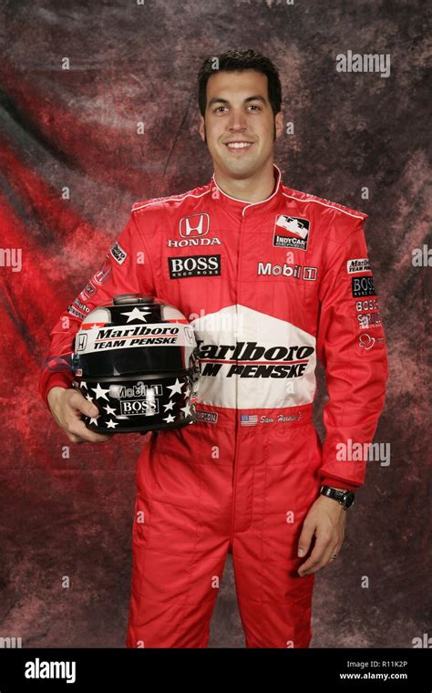 IRL driver Sam Hornish Jr. poses during IRL media day at Homestead ...