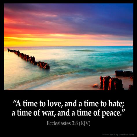 Ecclesiastes 3:8 Inspirational Image