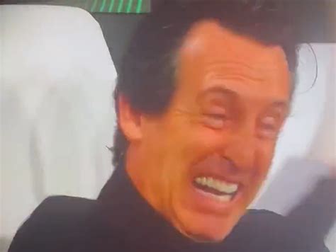 Irate Unai Emery filmed losing it on Aston Villa bench during ...