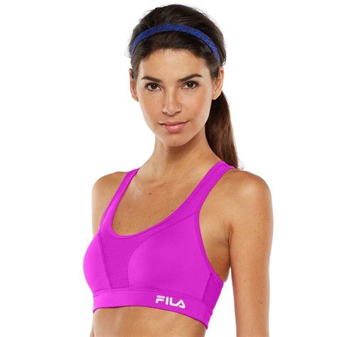 FILA SPORT® Bra: Core Essential Medium-Impact Sports Bra | Womens ...