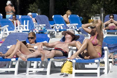 Three sunbathers at the Hotel Croatia, Cavtat, Croatia - a photo on Flickriver