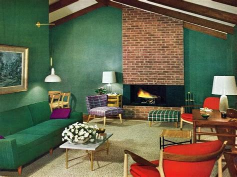 1950s-Living-Room-Mid-Century-Ideas | Retro living room furniture, 1950s home decor, 70s home decor