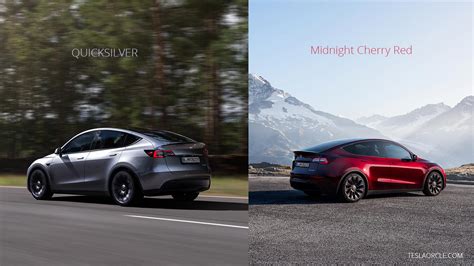 Tesla launches new Model Y colors Quicksilver & Midnight Cherry Red for ...