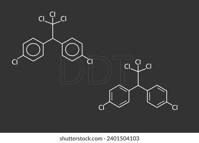 Ddt Molecular Skeletal Chemical Formula Stock Vector (Royalty Free) 2401504103 | Shutterstock