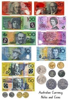 Australian Currency Printables - Notes & Coins | Australian money ...