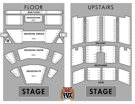 Fox Theatre Spokane Seating Chart