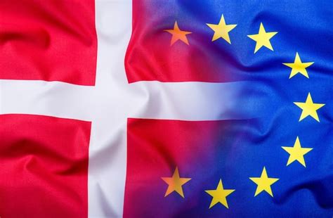 Premium Photo | Flags of the denmark and the european union. denmark flag and eu flag. world ...