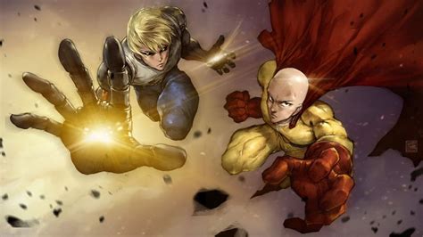 Saitama and Genos, One Punch Man, 8K, #105 Wallpaper