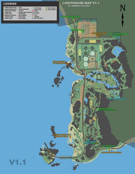 I've found 17 hidden stashes on Lighthouse so far. Here's a map. : r/EscapefromTarkov