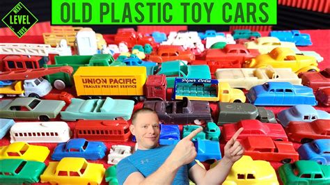 LOTS & LOTS of OLD PLASTIC TOY CARS {1930s-1970s} - YouTube