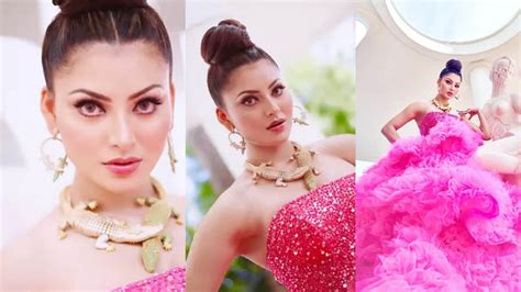 Internet reacts as Urvashi Rautela wears unique lizard necklace at ...