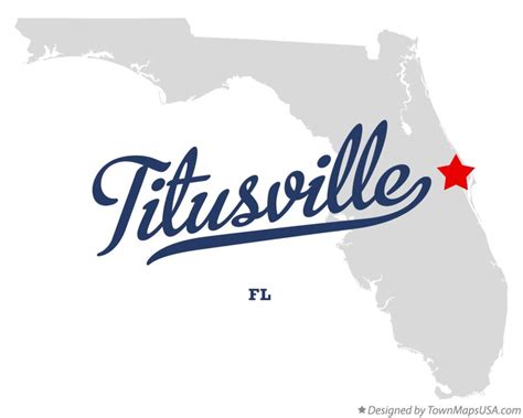 Map of Titusville, FL, Florida