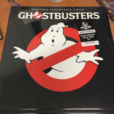 Ghostbusters soundtrack limited numbered RED/WHITE split vinyl LP For Sale Online and Instore Mont