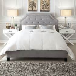 HomeSullivan Monarch Grey King Upholstered Bed-40E388B032WBED - The ...