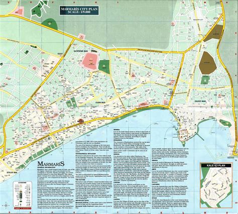 Marmaris, Turkey - Detailed town/city map free download