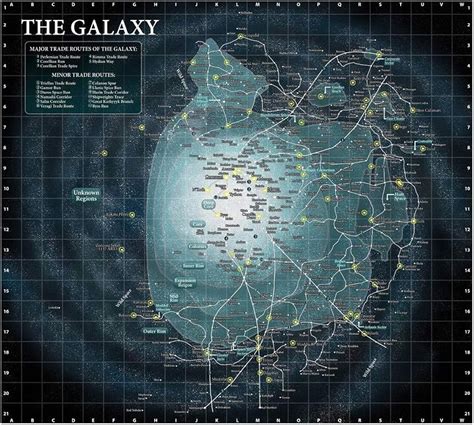 Map Of The Star Wars Galaxy - Campus Map