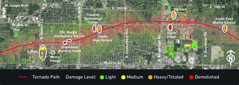 Joplin tornado's path