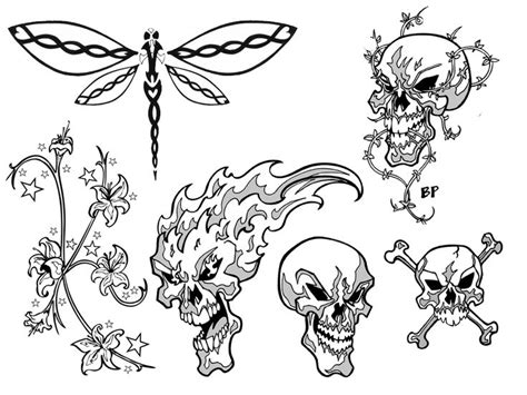 Free Simple Skull Tattoos Designs, Download Free Simple Skull Tattoos Designs png images, Free ...