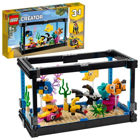 LEGO Creator 3in1 Fish Tank 31122 BuildingToy; Great Gift for Kids (352 Pieces) - Walmart.com