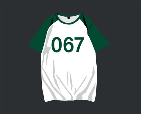 Squid game Shirt Number 067 Kang sae-byeok character Player Design ...