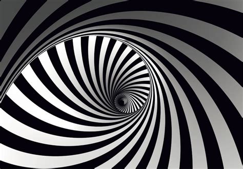 XXL Photo Wallpaper Mural Graphic Spiral black white