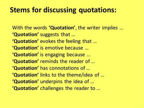 Sentence Stems for Literature Analysis | Teaching Resources