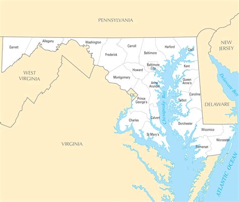 Maryland County Map - MapSof.net