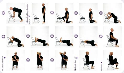 Printable Senior Chair Exercises | Chair yoga, Chair exercises, Yoga ...