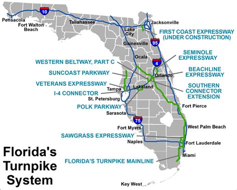 Carte autoroute Floride | Guide de Miami par Tripee.fr