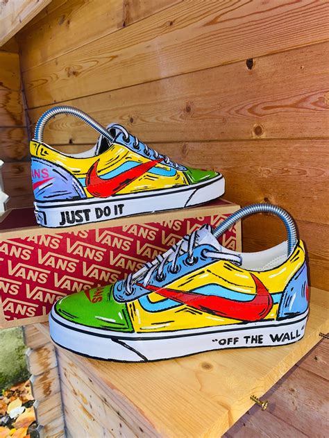 Cartoon Vans Nike Custom Shoes Hand-painted - Etsy